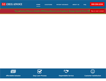 Tablet Screenshot of ezcheckcashadvance.com
